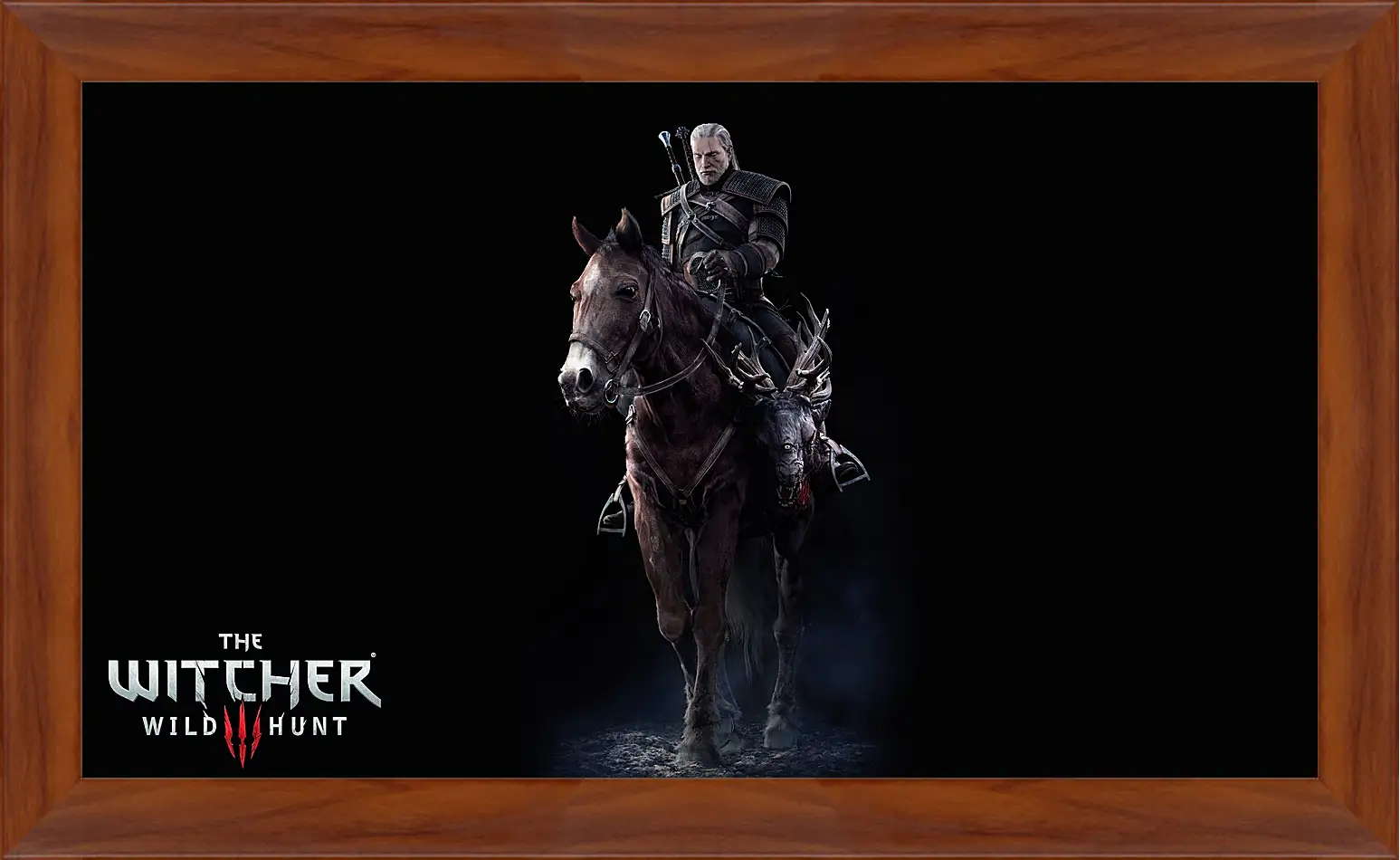 Картина в раме - The Witcher 3: Wild Hunt (Ведьмак), Геральт верхом на Плотве