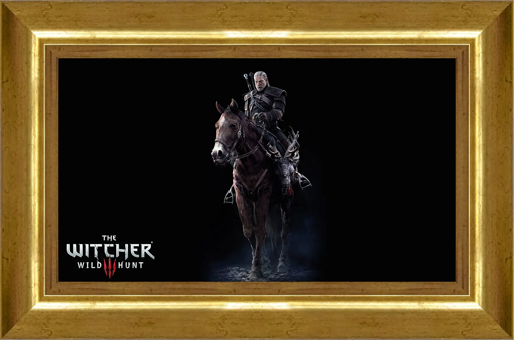 Картина в раме - The Witcher 3: Wild Hunt (Ведьмак), Геральт верхом на Плотве