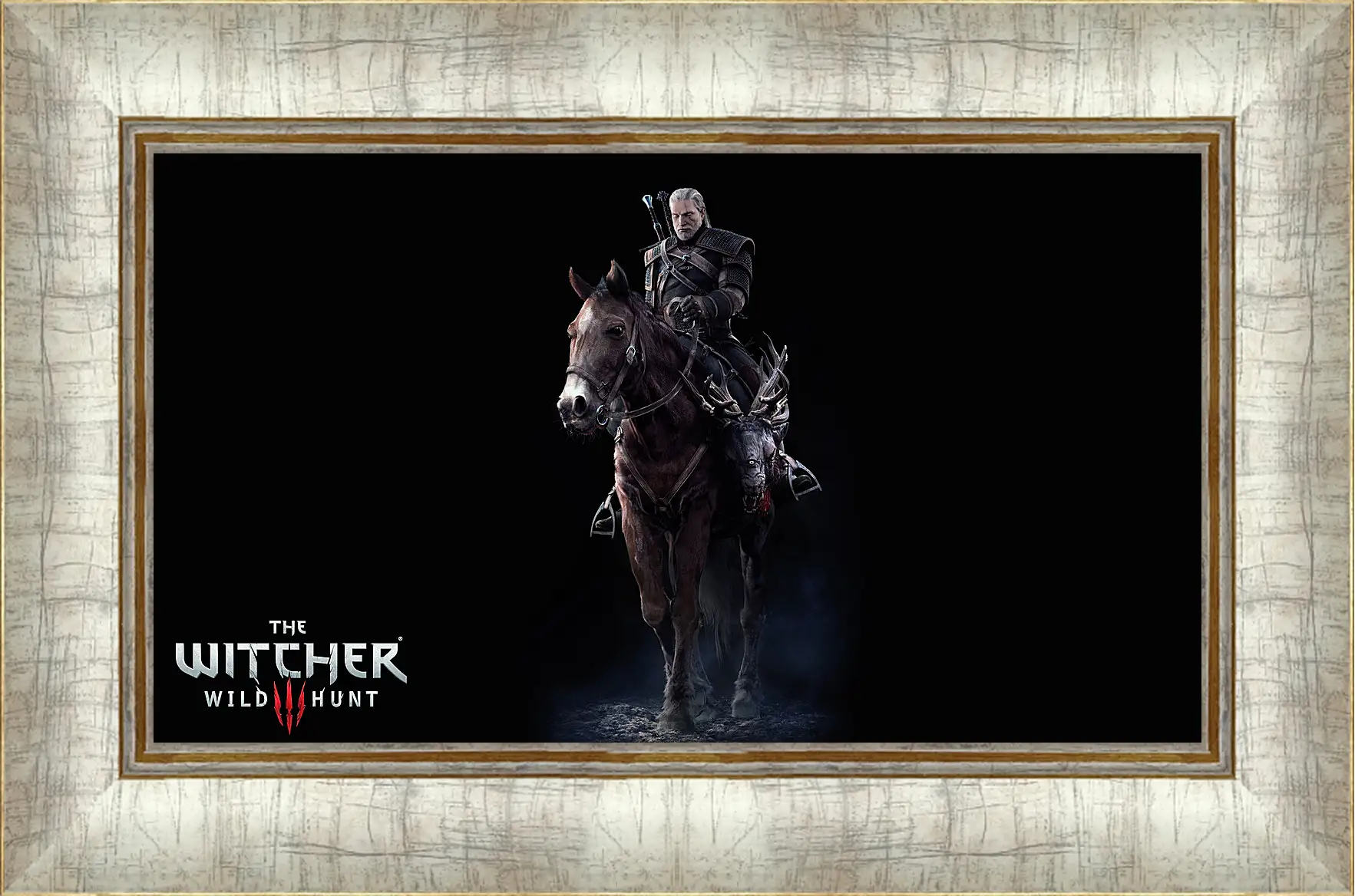 Картина в раме - The Witcher 3: Wild Hunt (Ведьмак), Геральт верхом на Плотве