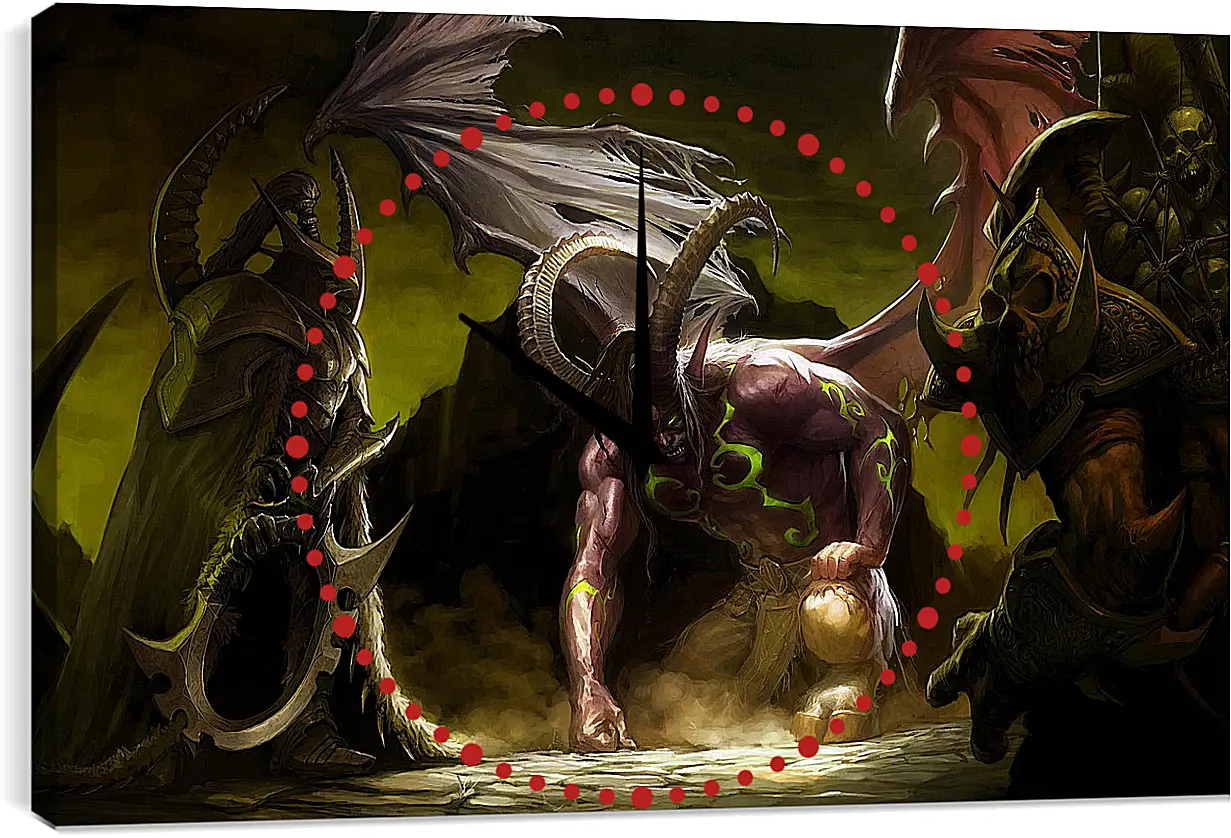 Часы картина - World Of Warcraft