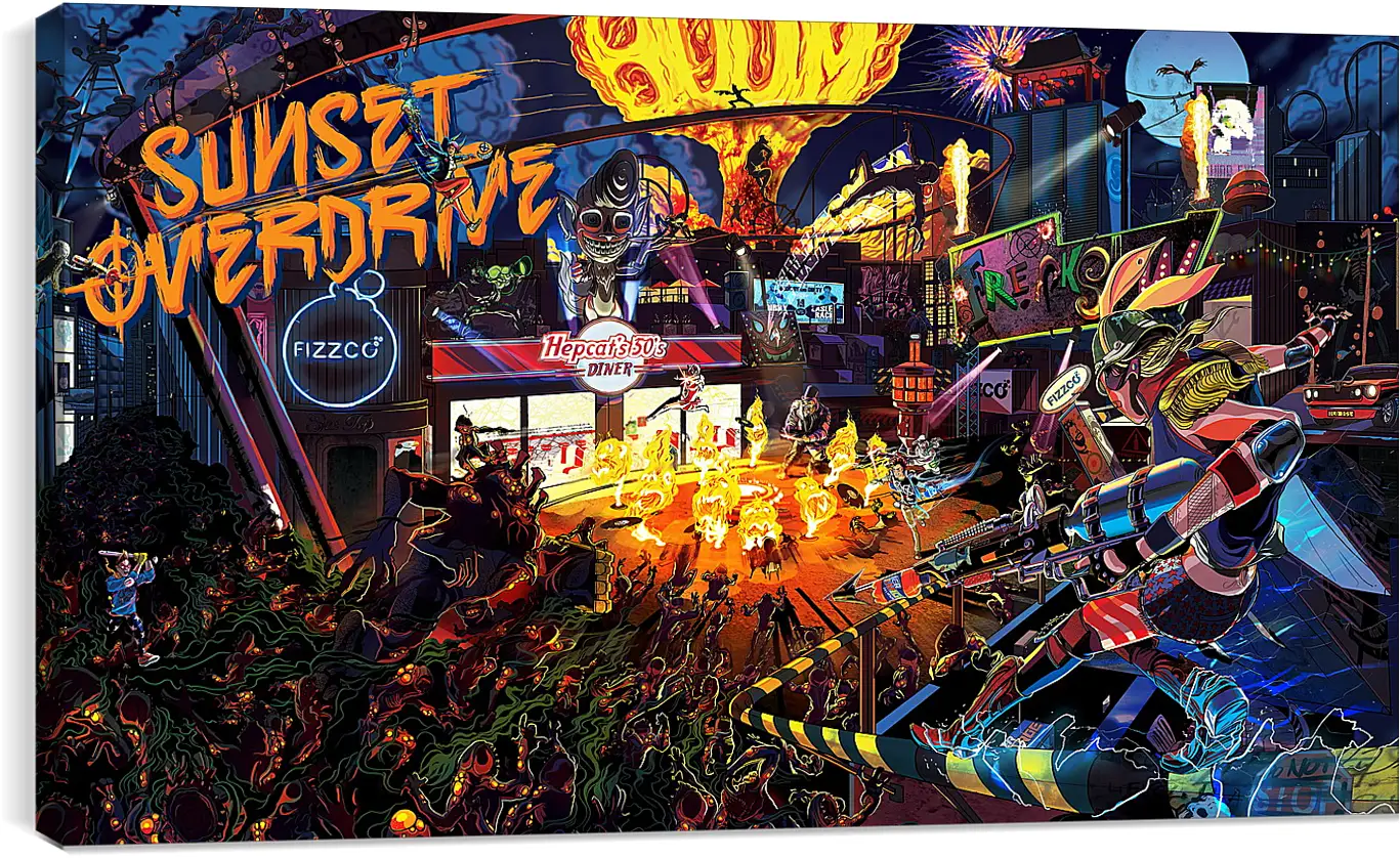 Постер и плакат - Sunset Overdrive
