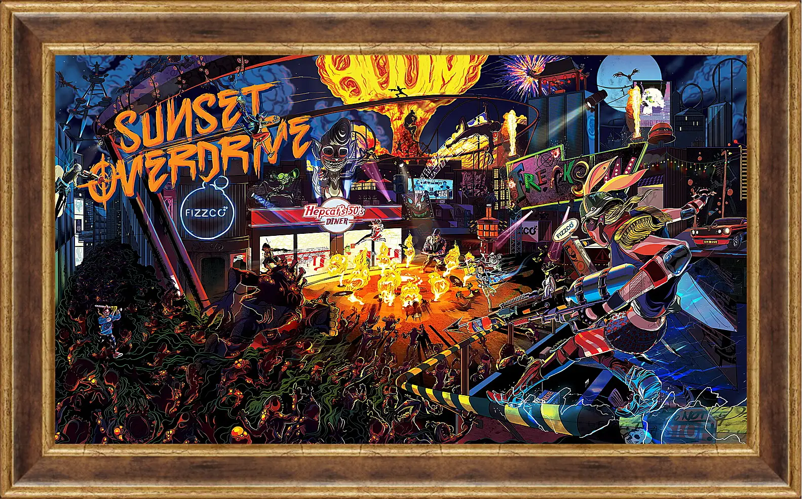 Картина в раме - Sunset Overdrive
