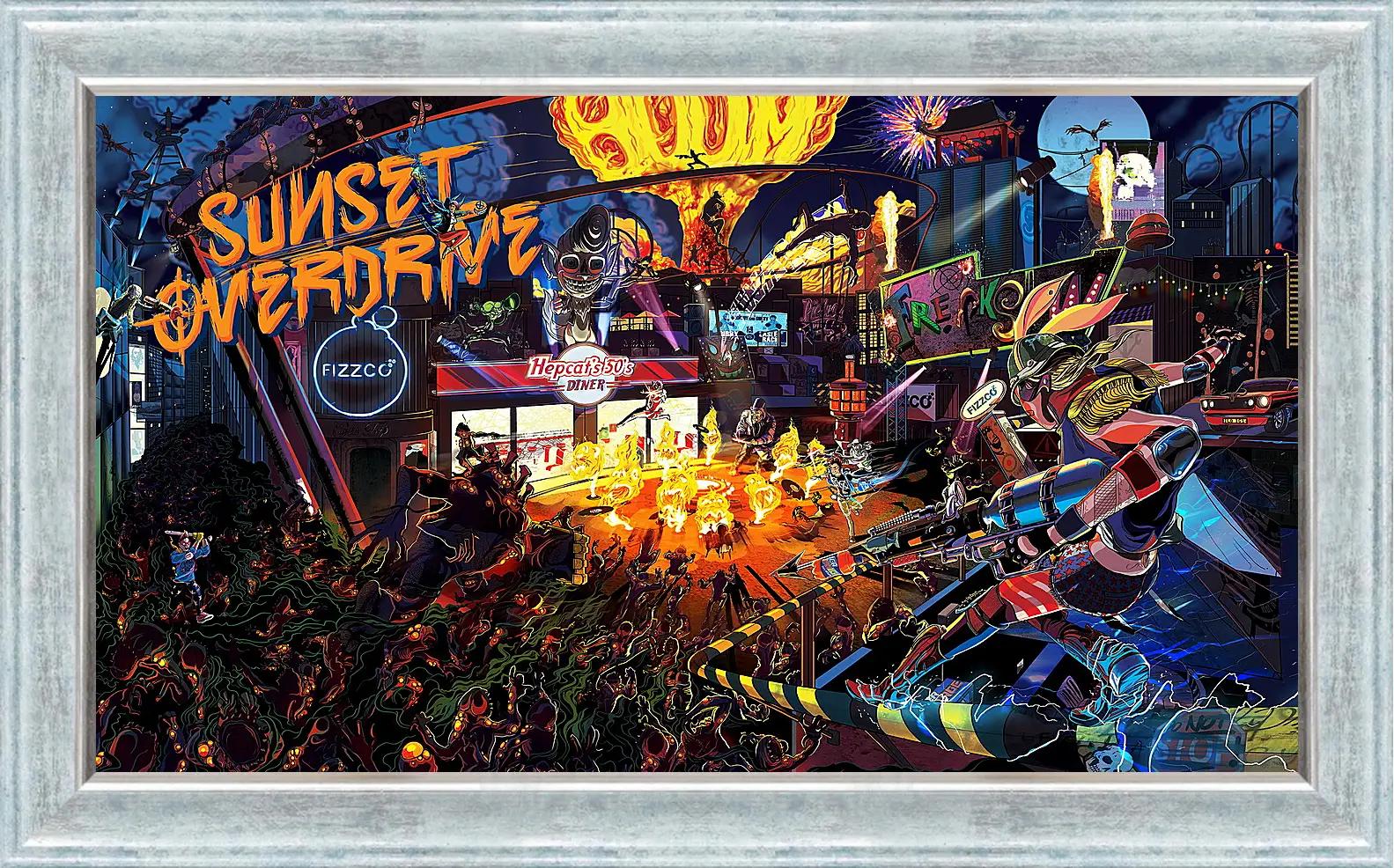 Картина в раме - Sunset Overdrive
