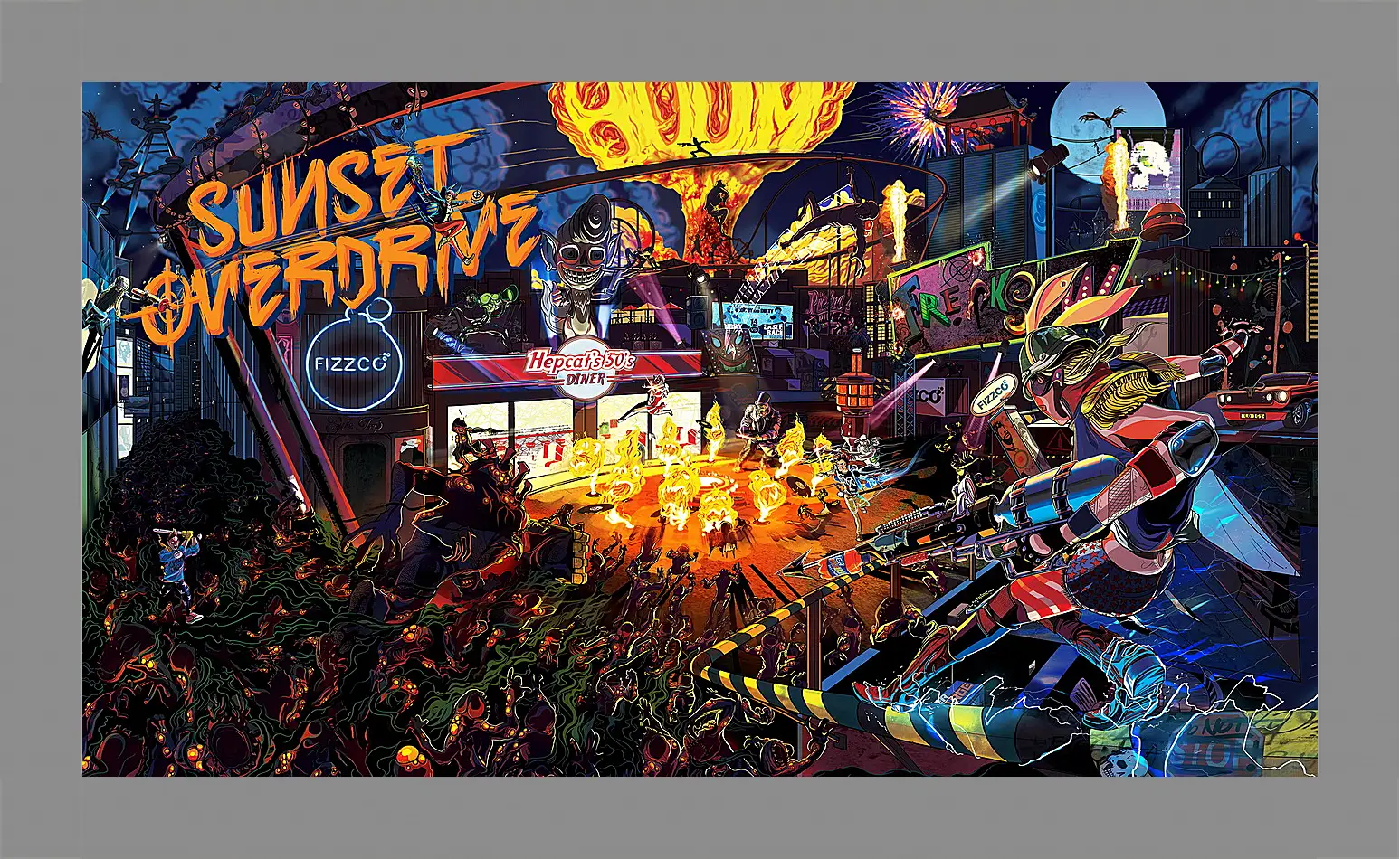 Картина в раме - Sunset Overdrive
