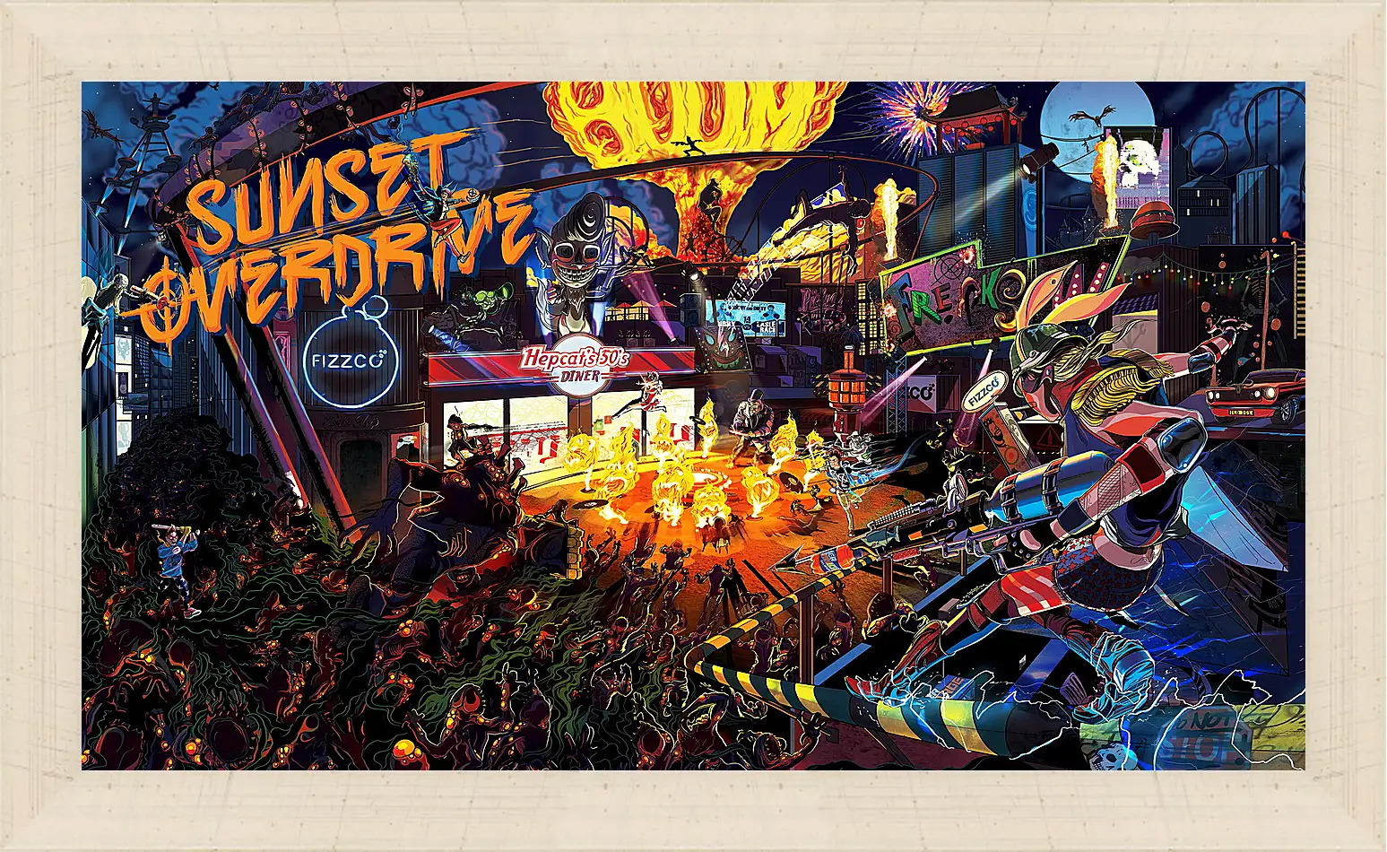 Картина в раме - Sunset Overdrive
