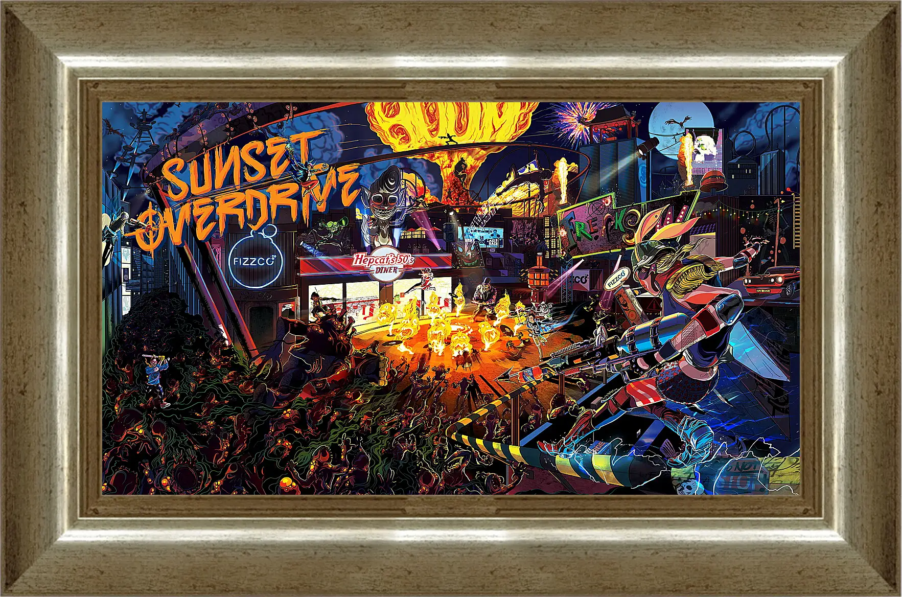 Картина в раме - Sunset Overdrive
