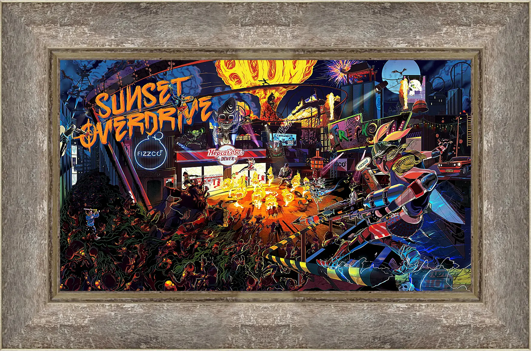 Картина в раме - Sunset Overdrive
