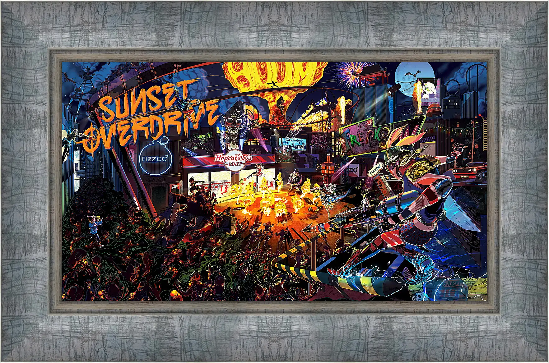 Картина в раме - Sunset Overdrive
