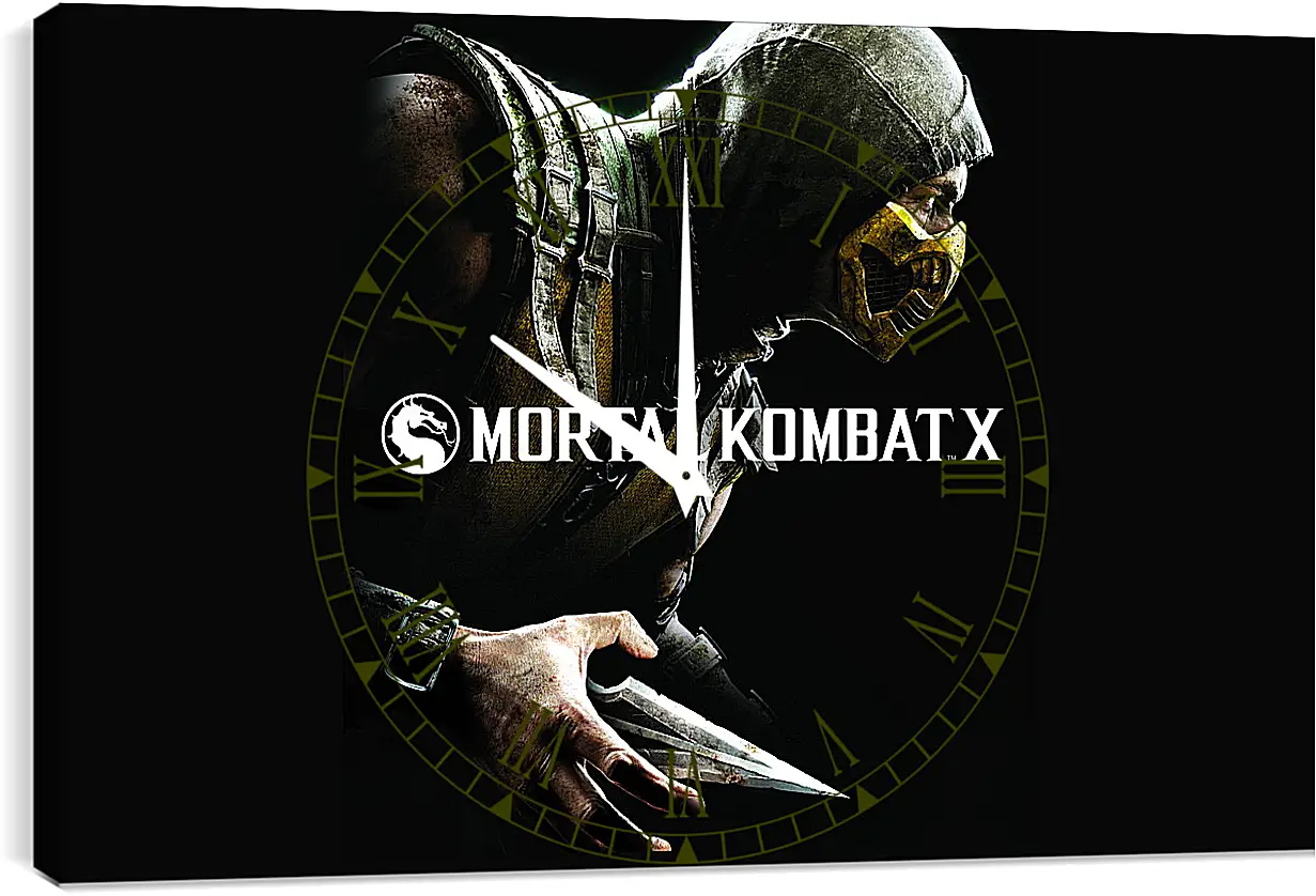 Часы картина - Mortal Kombat X, Scorpio