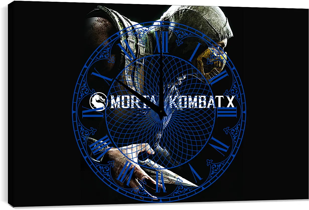 Часы картина - Mortal Kombat X, Scorpio