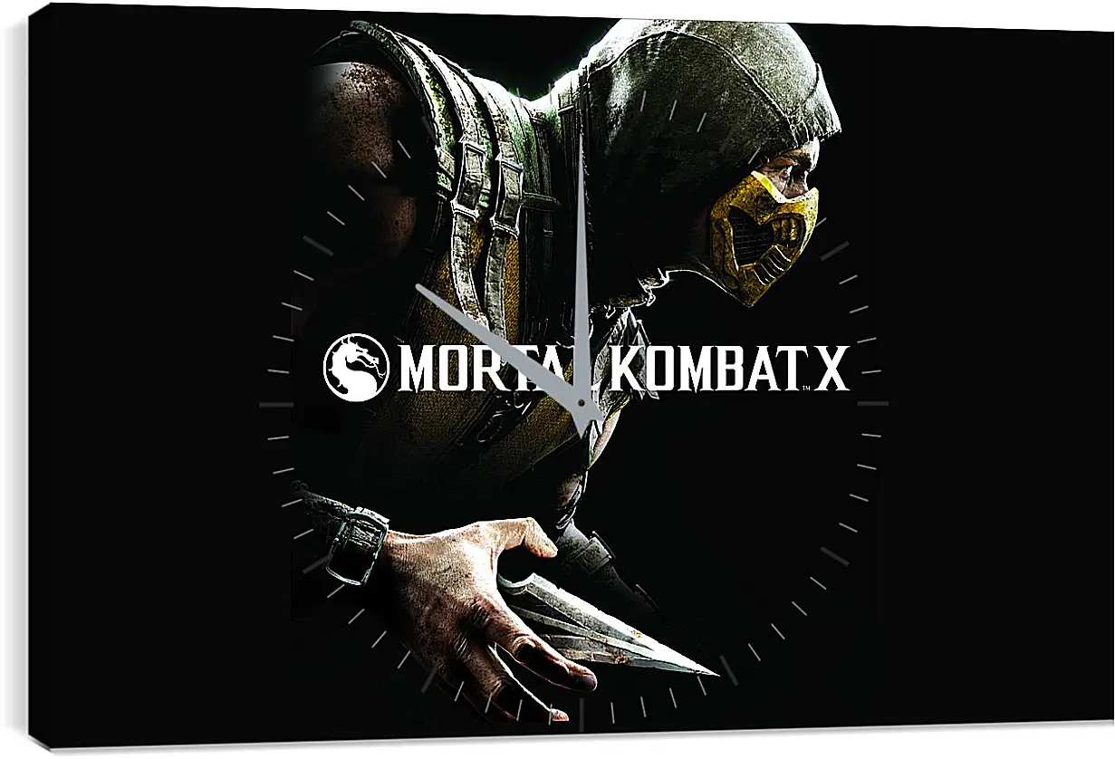 Часы картина - Mortal Kombat X, Scorpio