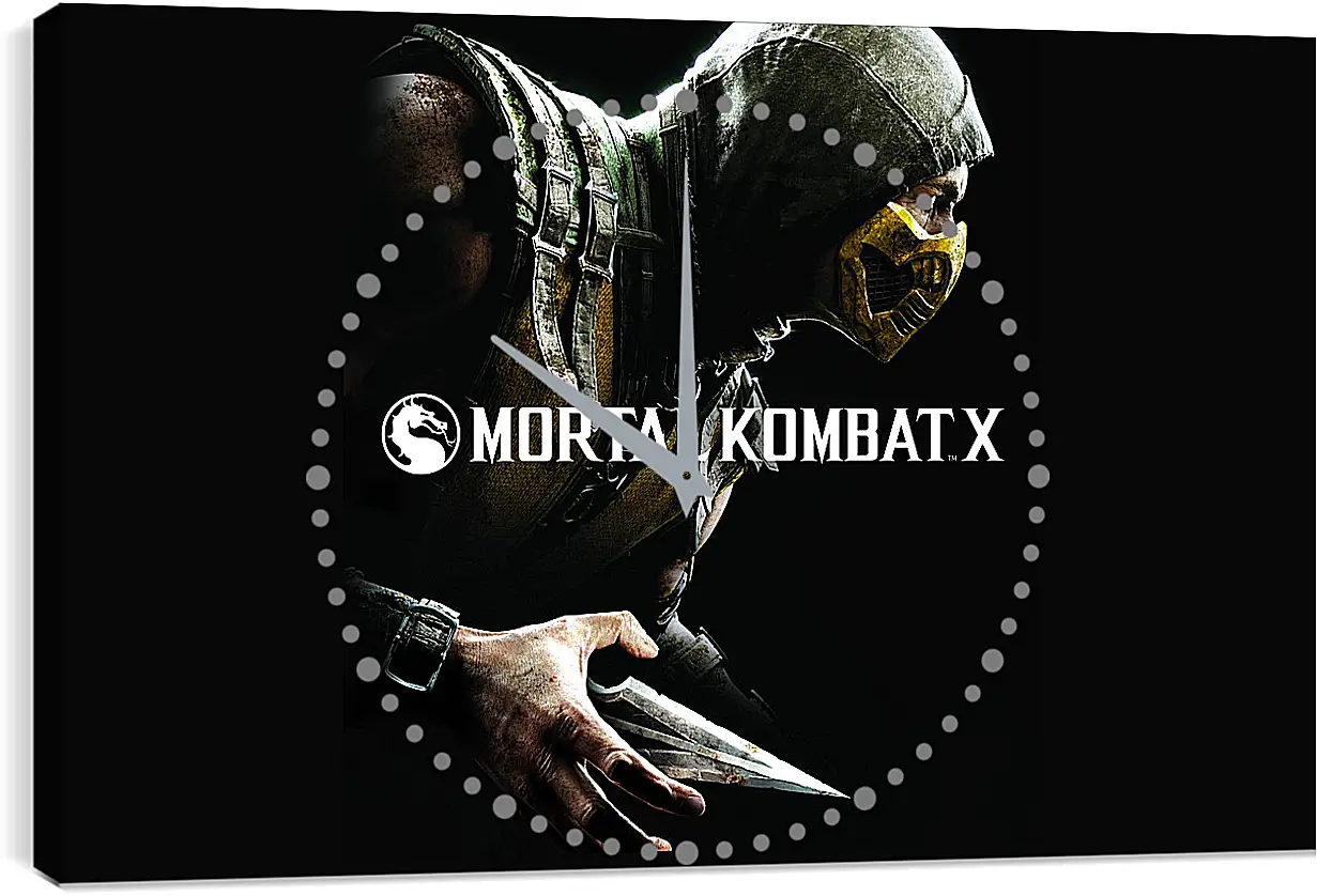 Часы картина - Mortal Kombat X, Scorpio