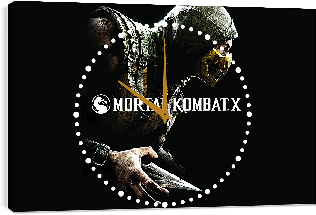 Часы картина - Mortal Kombat X, Scorpio