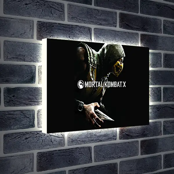 Лайтбокс световая панель - Mortal Kombat X, Scorpio