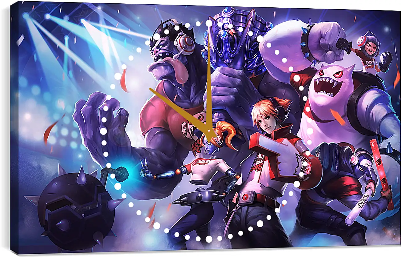 Часы картина - League Of Legends
