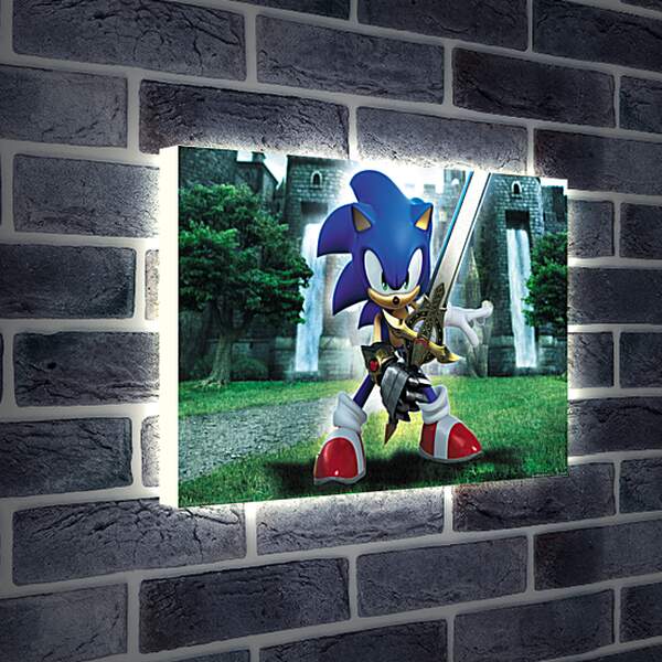 Лайтбокс световая панель - Sonic And The Black Knight
