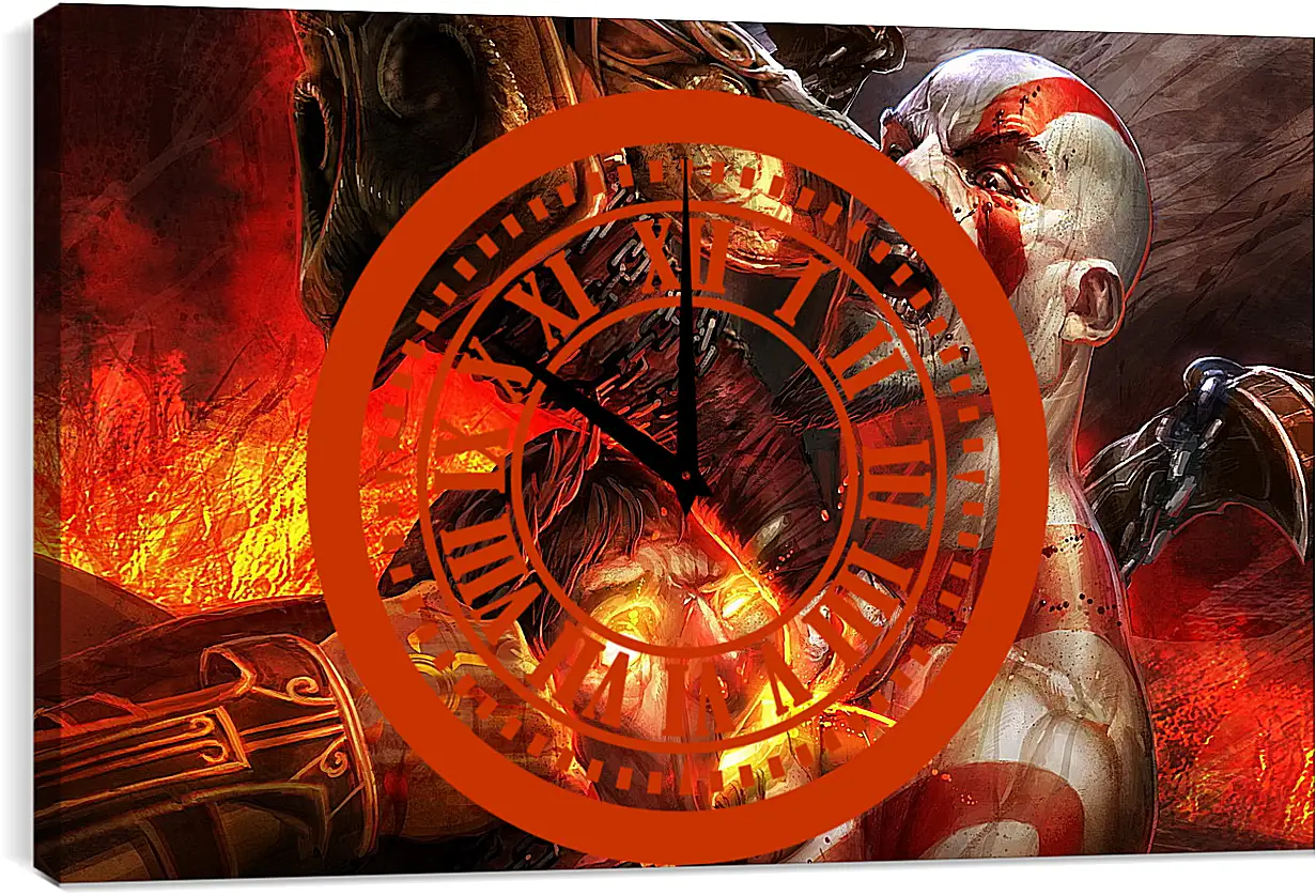 Часы картина - God Of War III
