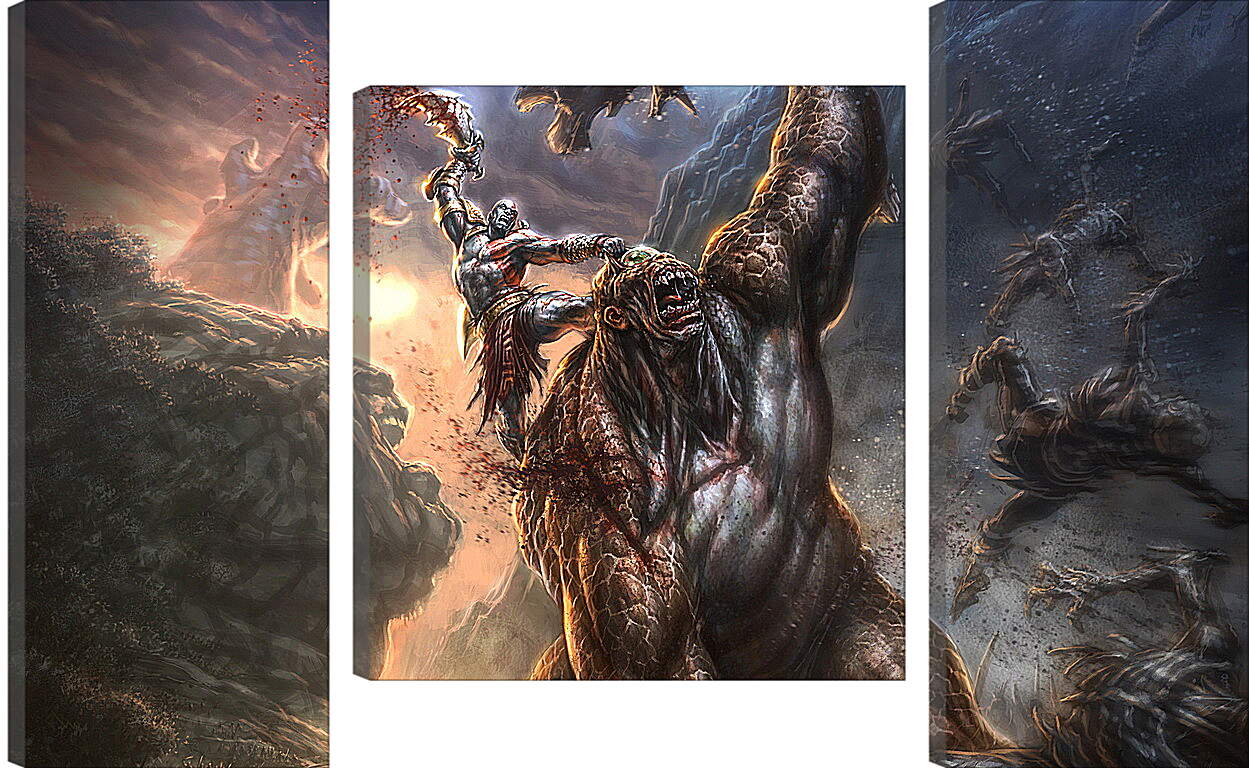 Модульная картина - God Of War III
