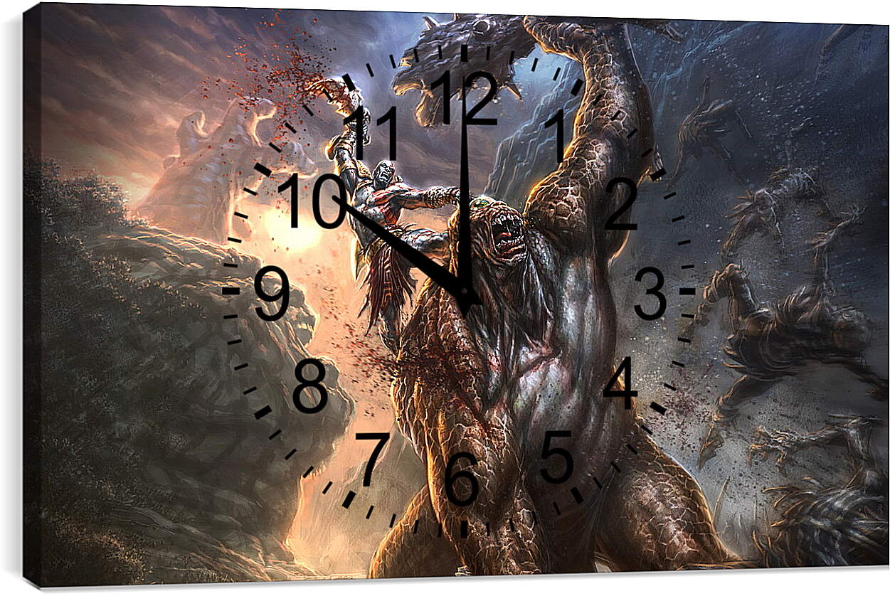 Часы картина - God Of War III
