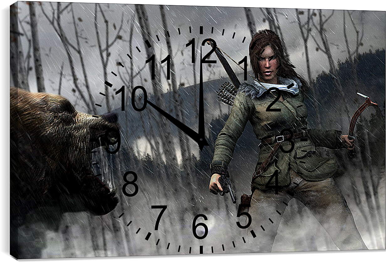 Часы картина - Rise Of The Tomb Raider