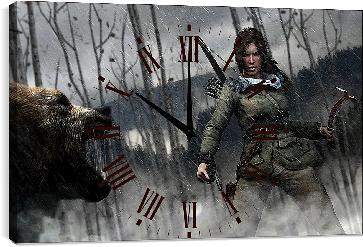 Часы картина - Rise Of The Tomb Raider