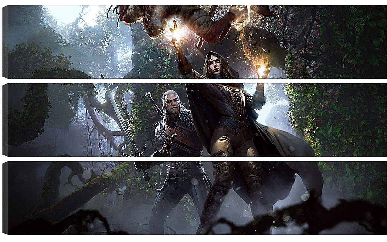 Модульная картина - The Witcher 3 (Ведьмак), Геральт и Йеннифер