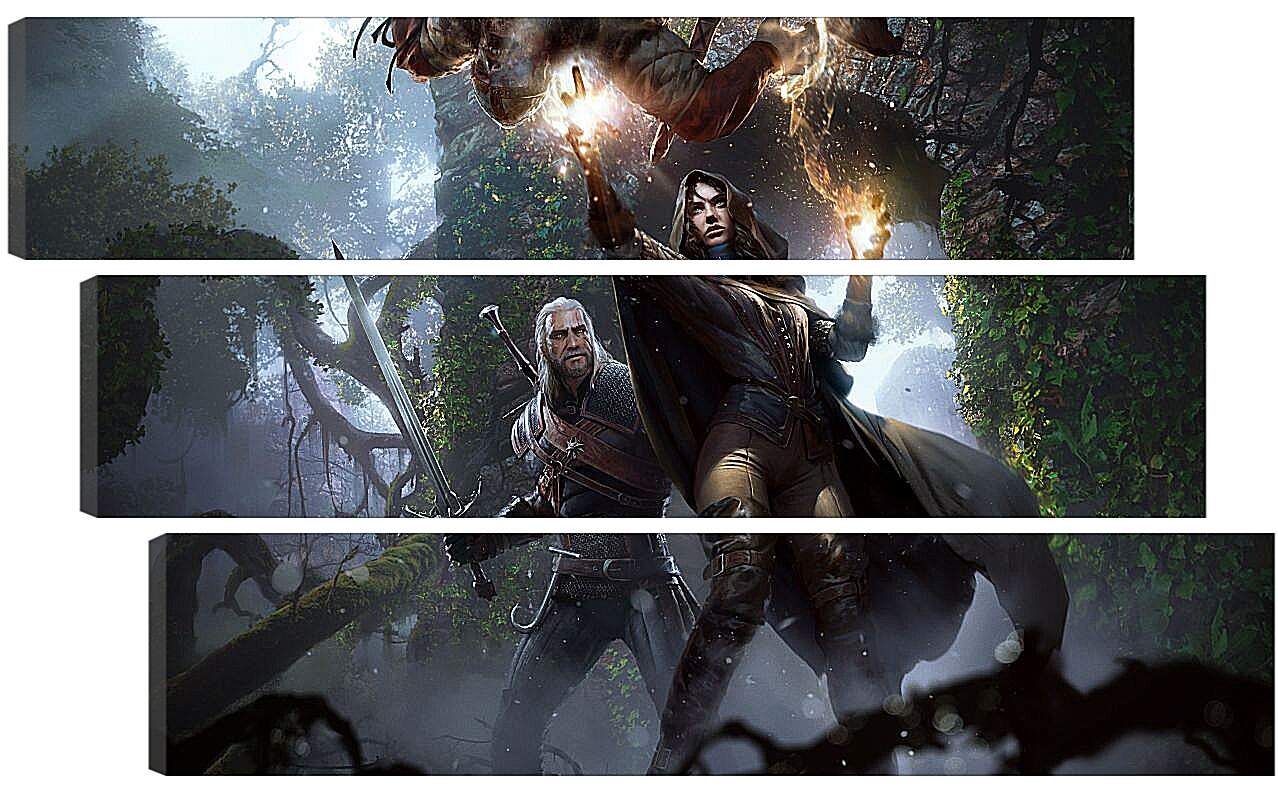 Модульная картина - The Witcher 3 (Ведьмак), Геральт и Йеннифер