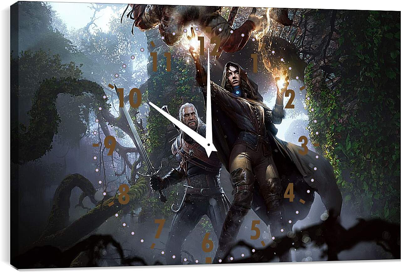 Часы картина - The Witcher 3 (Ведьмак), Геральт и Йеннифер
