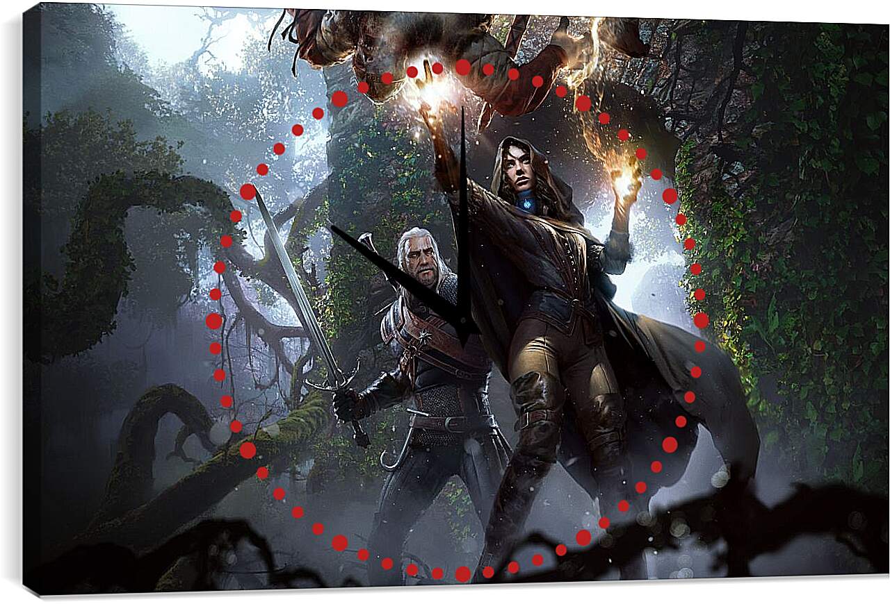 Часы картина - The Witcher 3 (Ведьмак), Геральт и Йеннифер