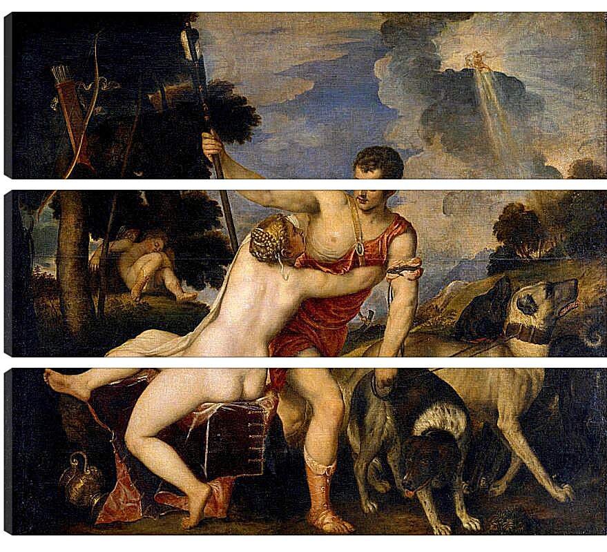 Модульная картина - Венера и Адонис. Тициан Вечеллио
