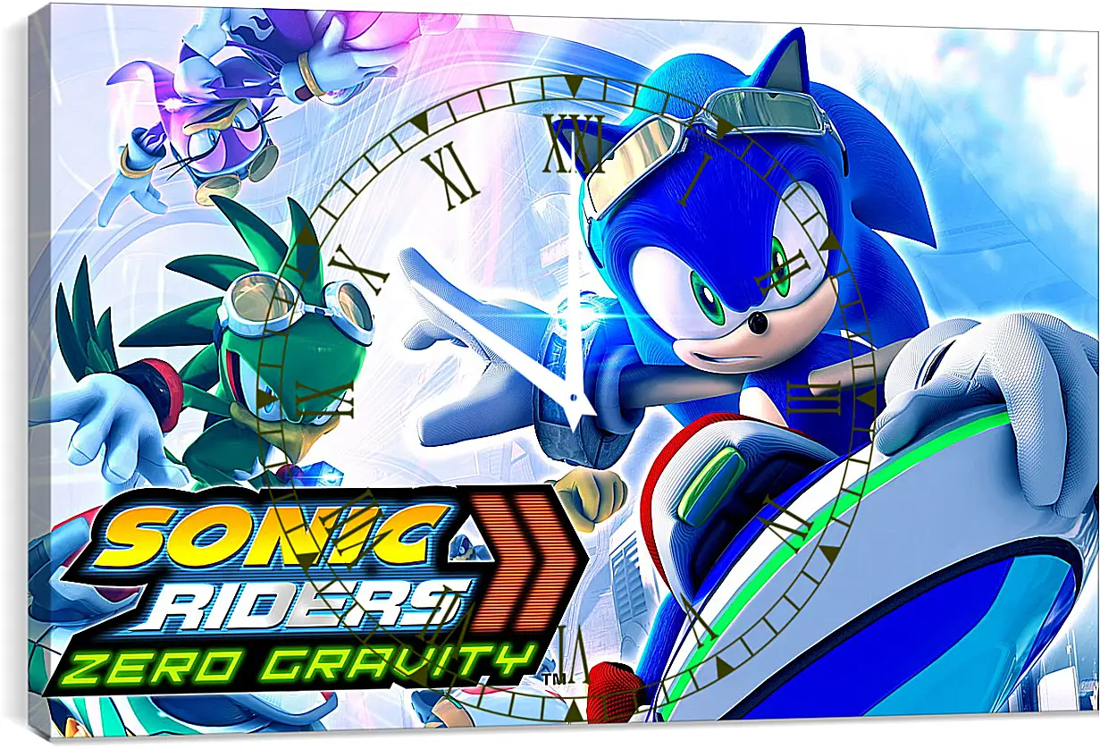 Часы картина - Sonic Riders: Zero Gravity
