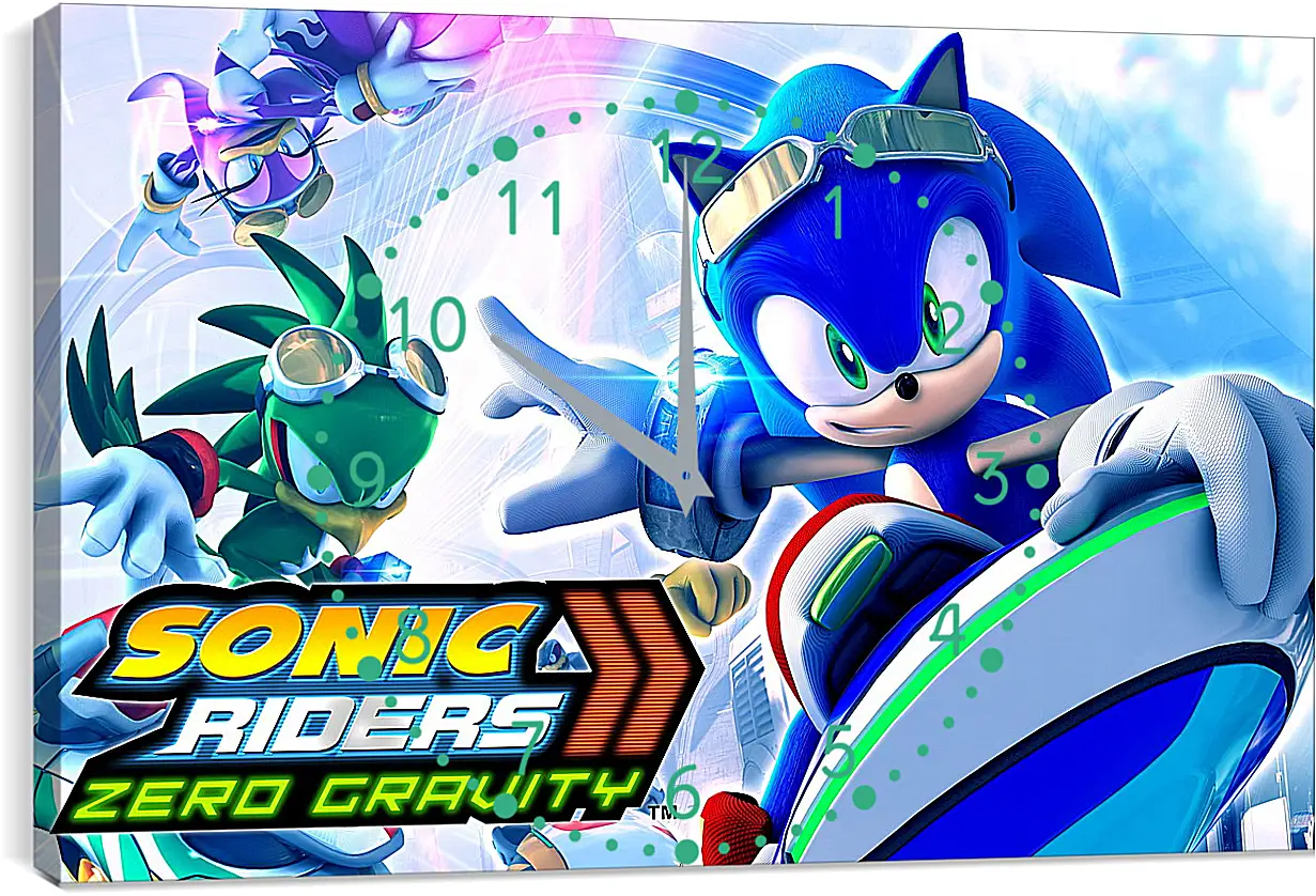 Часы картина - Sonic Riders: Zero Gravity
