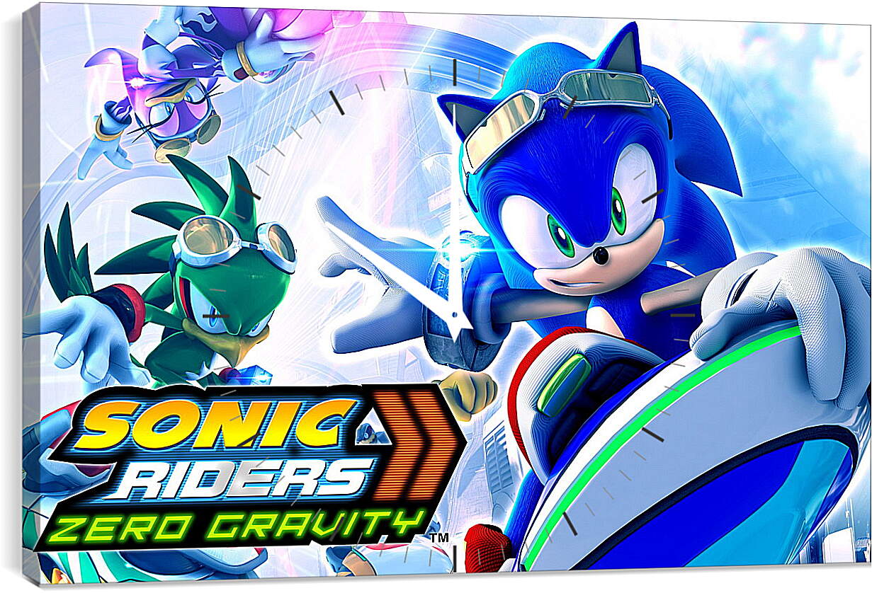 Часы картина - Sonic Riders: Zero Gravity
