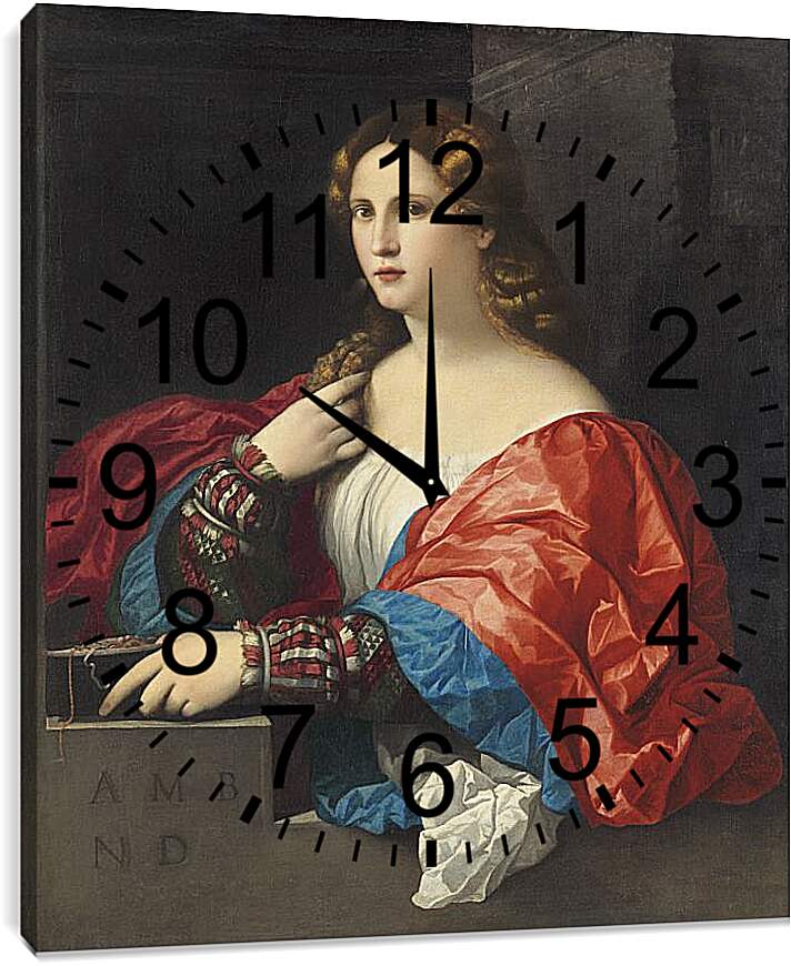 Часы картина - Виоланта. Тициан Вечеллио
