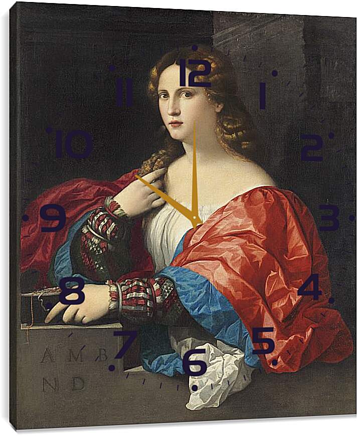 Часы картина - Виоланта. Тициан Вечеллио
