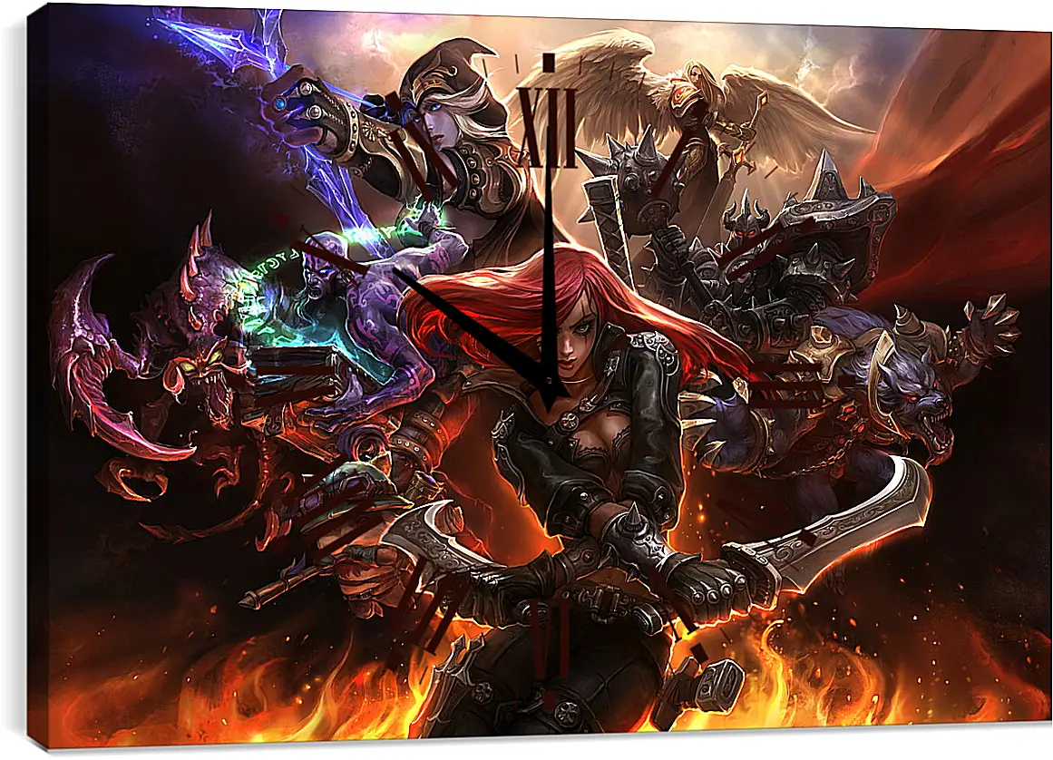 Часы картина - League Of Legends
