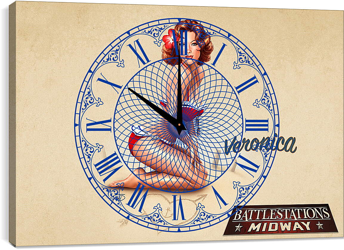 Часы картина - Battlestations Midway
