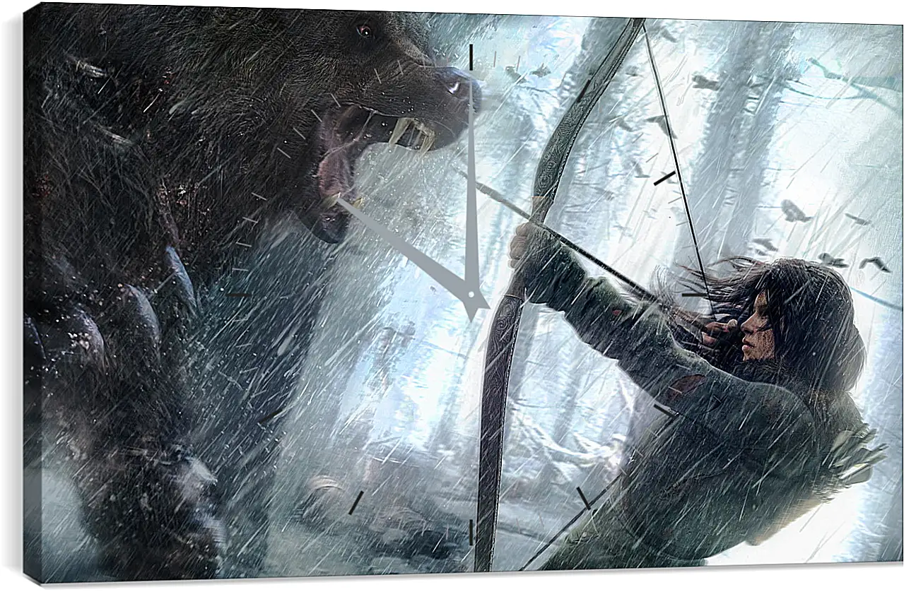 Часы картина - Rise Of The Tomb Raider