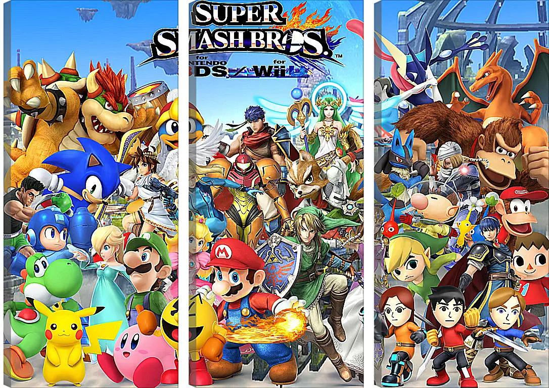 Модульная картина - Super Smash Bros. For Nintendo 3ds And Wii U
