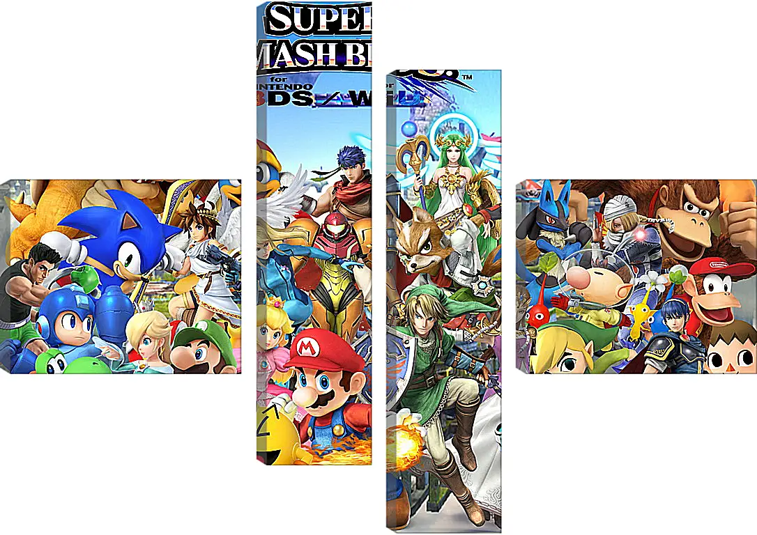 Модульная картина - Super Smash Bros. For Nintendo 3ds And Wii U
