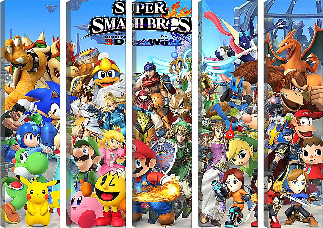 Модульная картина - Super Smash Bros. For Nintendo 3ds And Wii U
