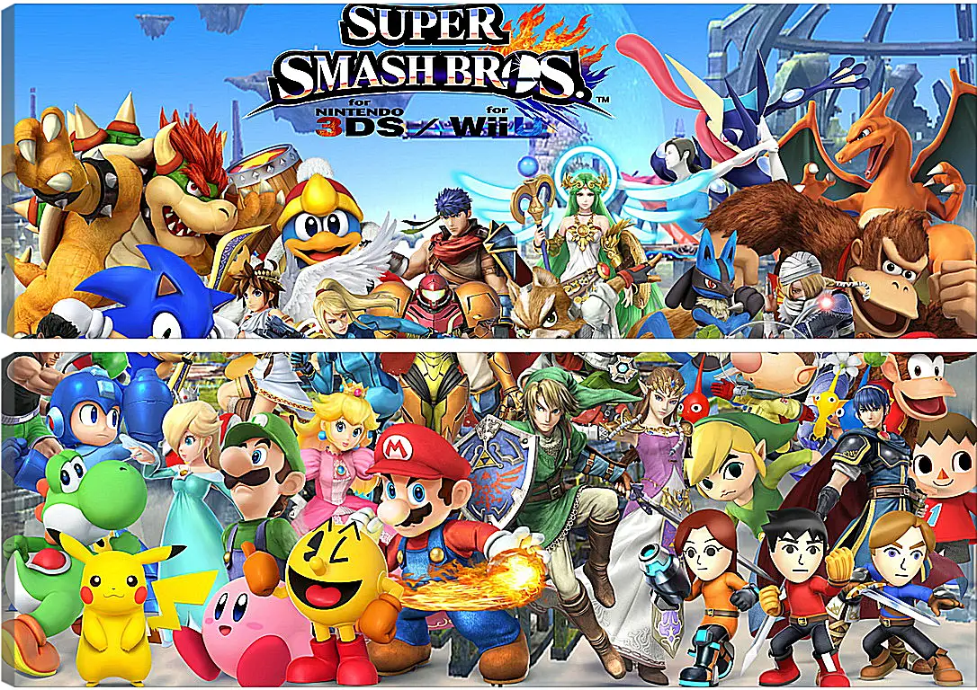 Модульная картина - Super Smash Bros. For Nintendo 3ds And Wii U
