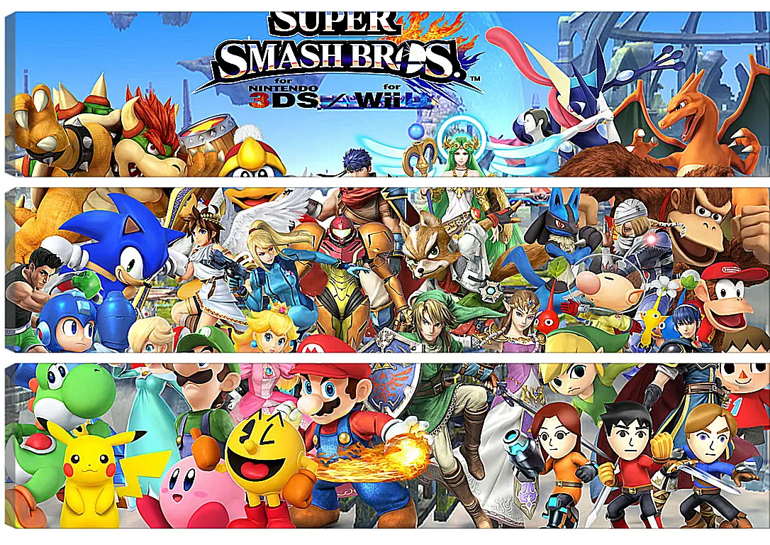 Модульная картина - Super Smash Bros. For Nintendo 3ds And Wii U
