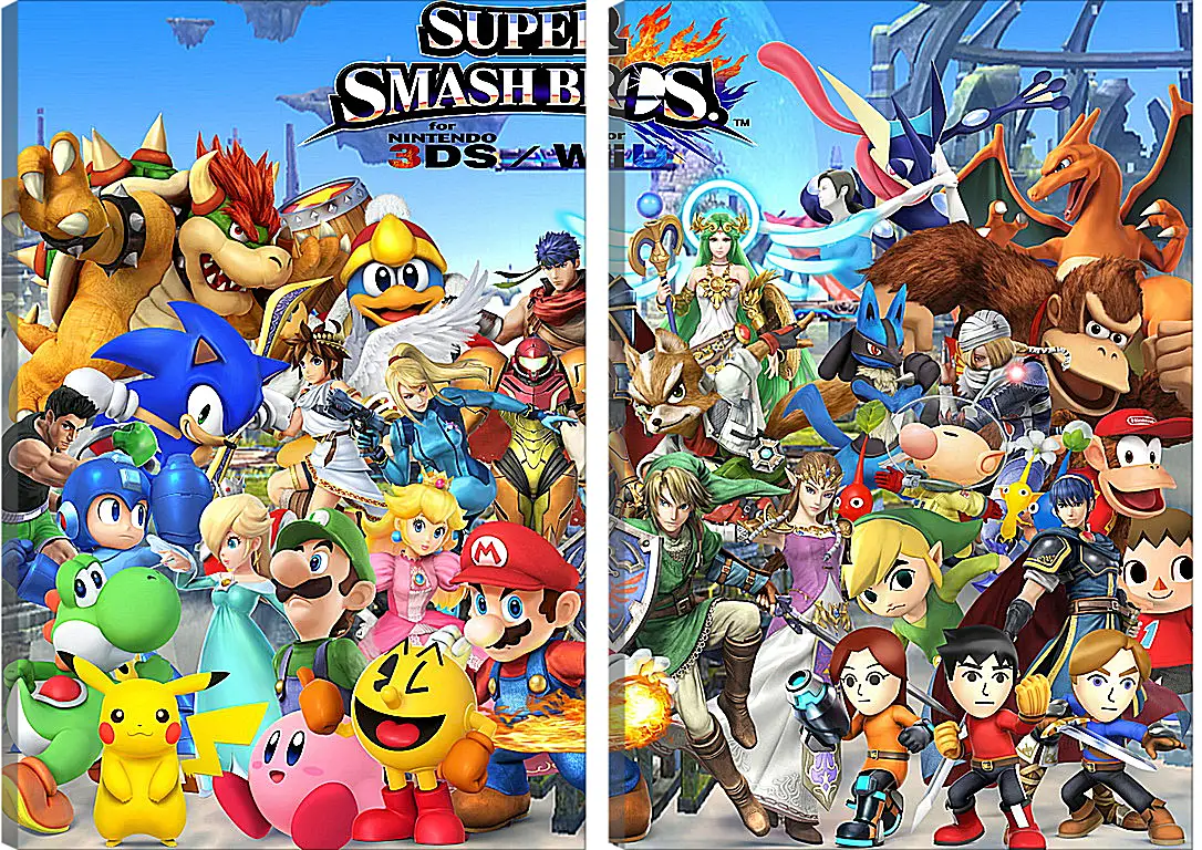 Модульная картина - Super Smash Bros. For Nintendo 3ds And Wii U
