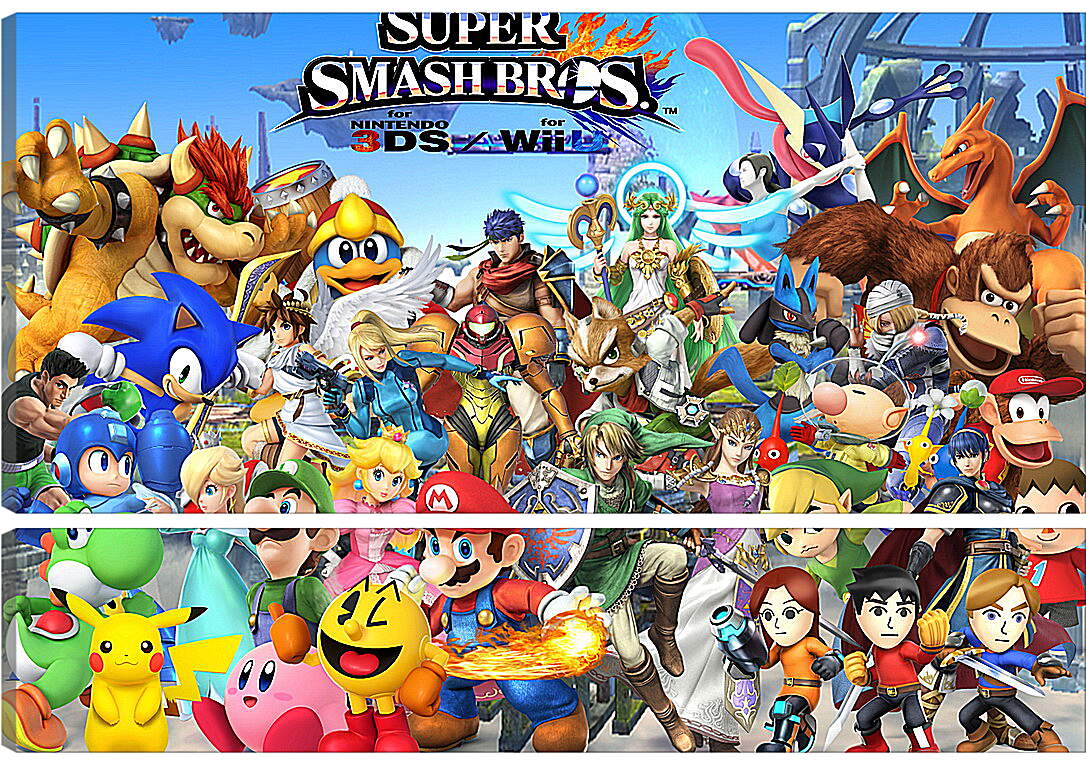 Модульная картина - Super Smash Bros. For Nintendo 3ds And Wii U
