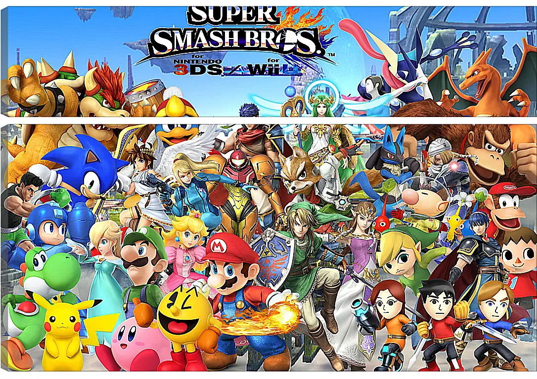 Модульная картина - Super Smash Bros. For Nintendo 3ds And Wii U
