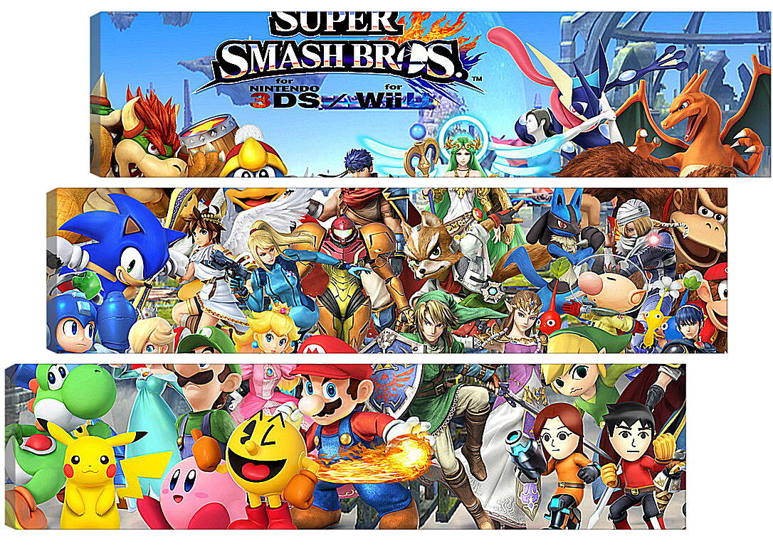 Модульная картина - Super Smash Bros. For Nintendo 3ds And Wii U
