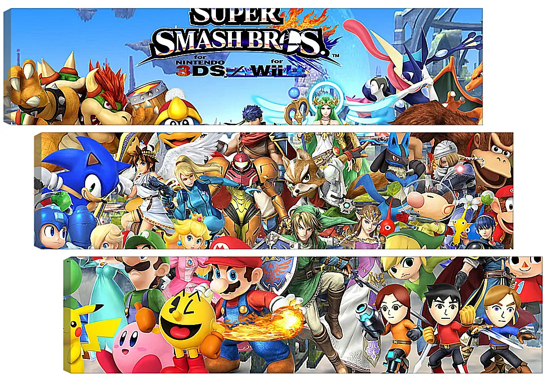 Модульная картина - Super Smash Bros. For Nintendo 3ds And Wii U
