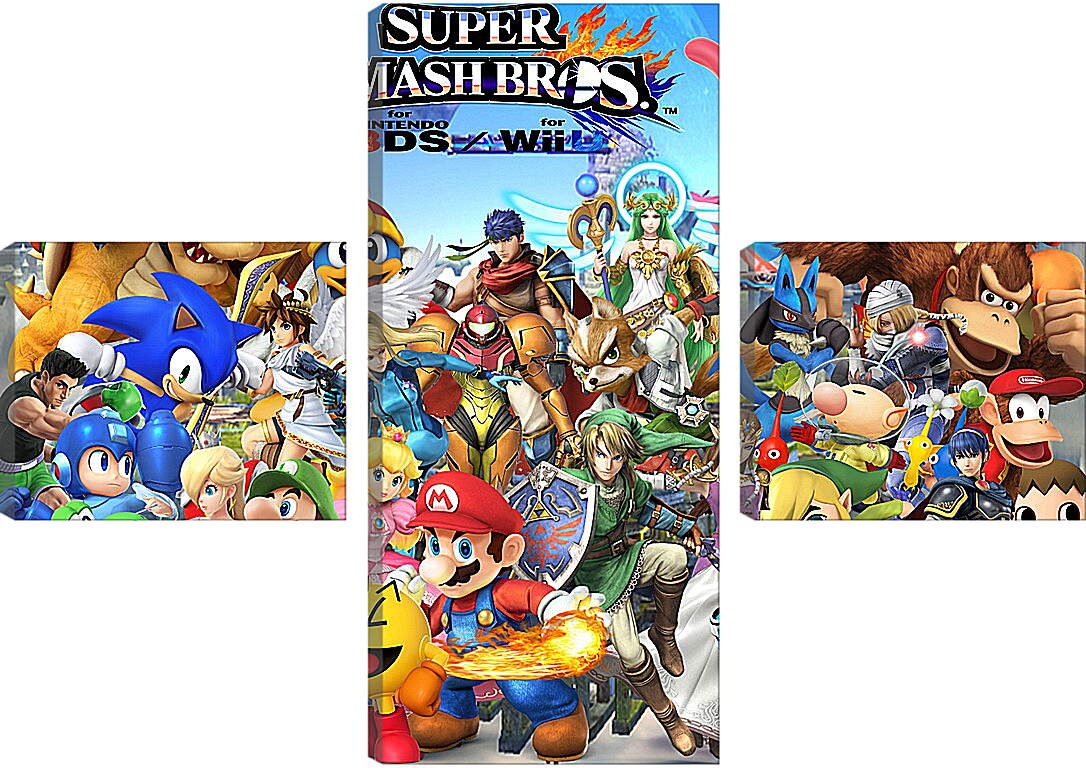 Модульная картина - Super Smash Bros. For Nintendo 3ds And Wii U
