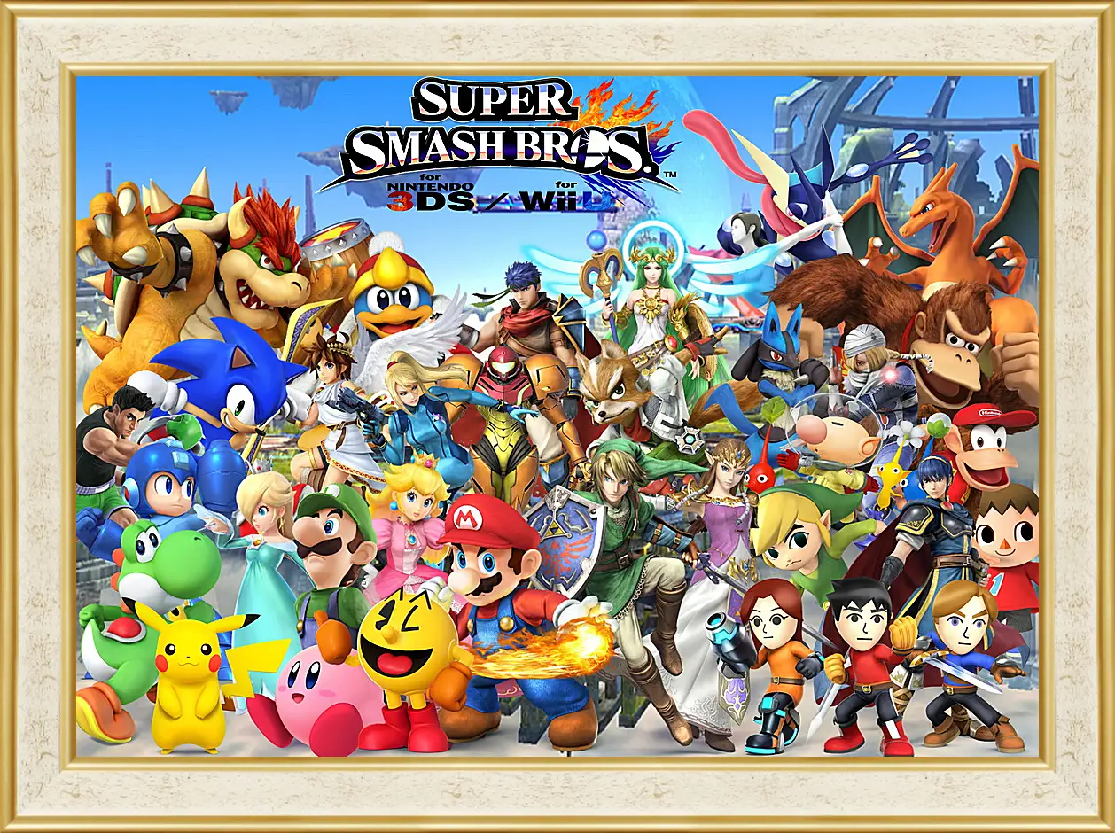 Картина в раме - Super Smash Bros. For Nintendo 3ds And Wii U
